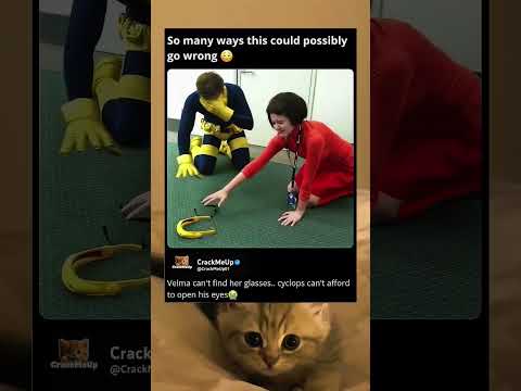 ​POV: Velma loses her glasses and Cyclops is scared. 😂😭 #memes #shorts