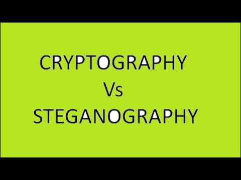 Cryptography Vs Steganography/ difference between Steganography & cryptography/comparison stego-cryp