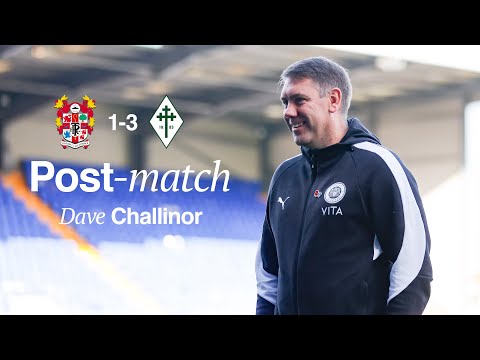 Dave Challinor Post-Match Interview - Tranmere Rovers