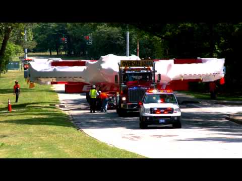 Transport of Giant Electromagnet from Brookhaven Lab
