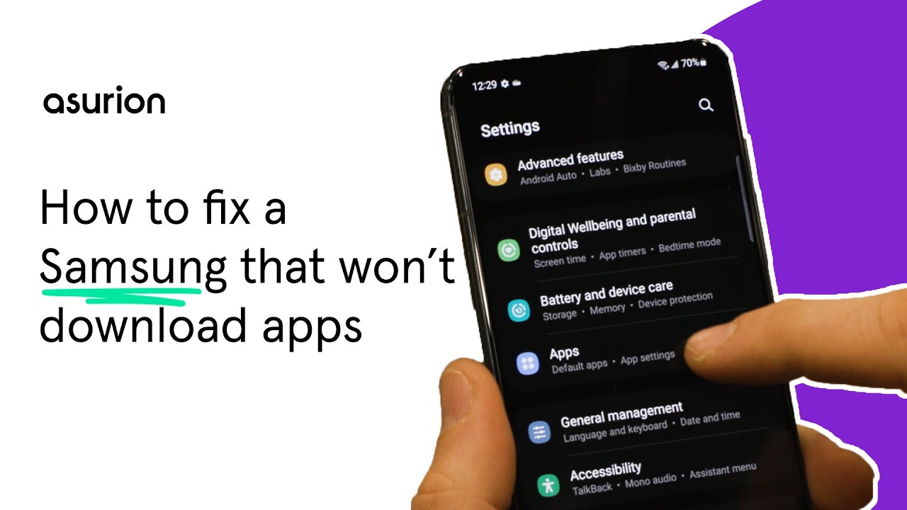 Fix Samsung Phone Won't Download Apps 📱