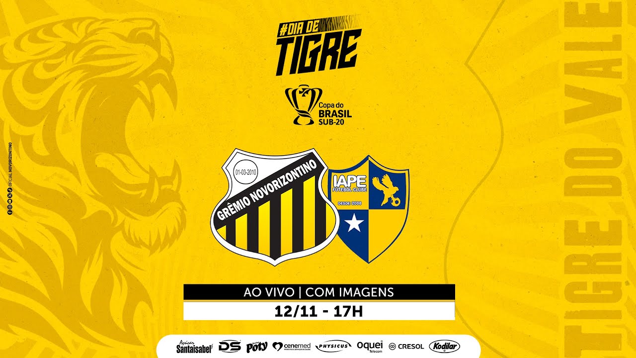 Ao Vivo: Grêmio Novorizontino x IAPE pela Copa do Brasil Sub-20 ⚽