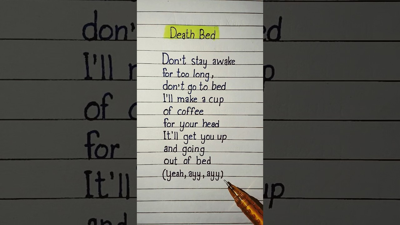 Powfu - Death Bed (Coffee for Your Head) Lyrics ☕