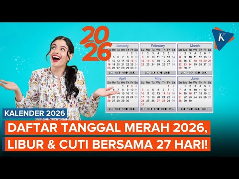 Kalender 2026 Lengkap dengan Tanggal Merah, Cuti Bersama, dan Long Weekend