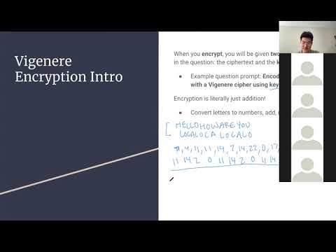 Introductory Cryptography Meeting 5 - Vigenere Cipher