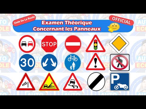2024 Code De La Route Examen Théorique Concernant les Panneaux | Permis De Conduire
