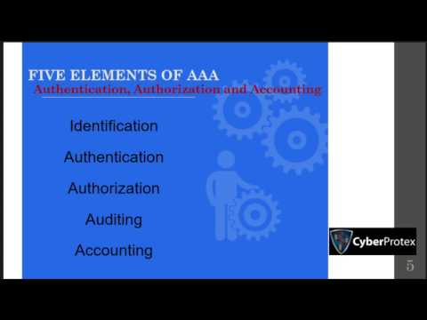 Domain 1 Security and Risk Management Five Elements AAA