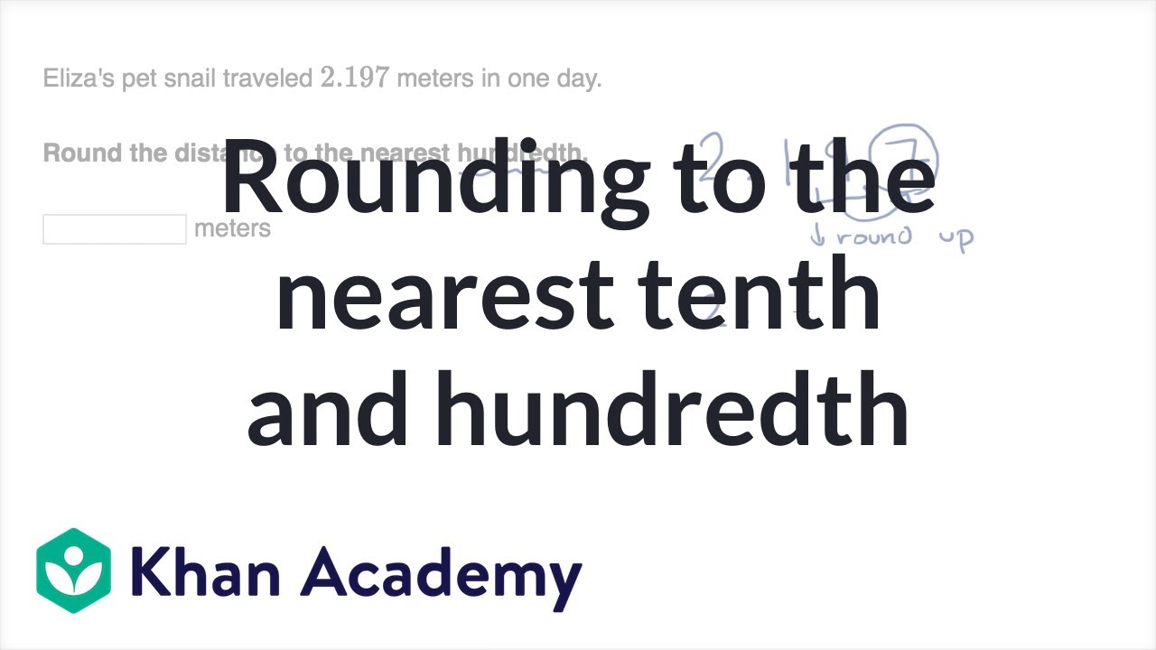 Rounding to the Nearest Tenth & Hundredth 📏
