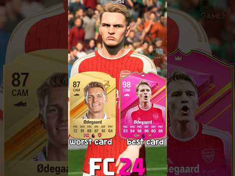 🇳🇴 MARTIN ØDEGAARD worst vs best card in EVERY FIFA! (16-24)⚽ #fifa #eafc24 #fc24 #fc25 #odegaard