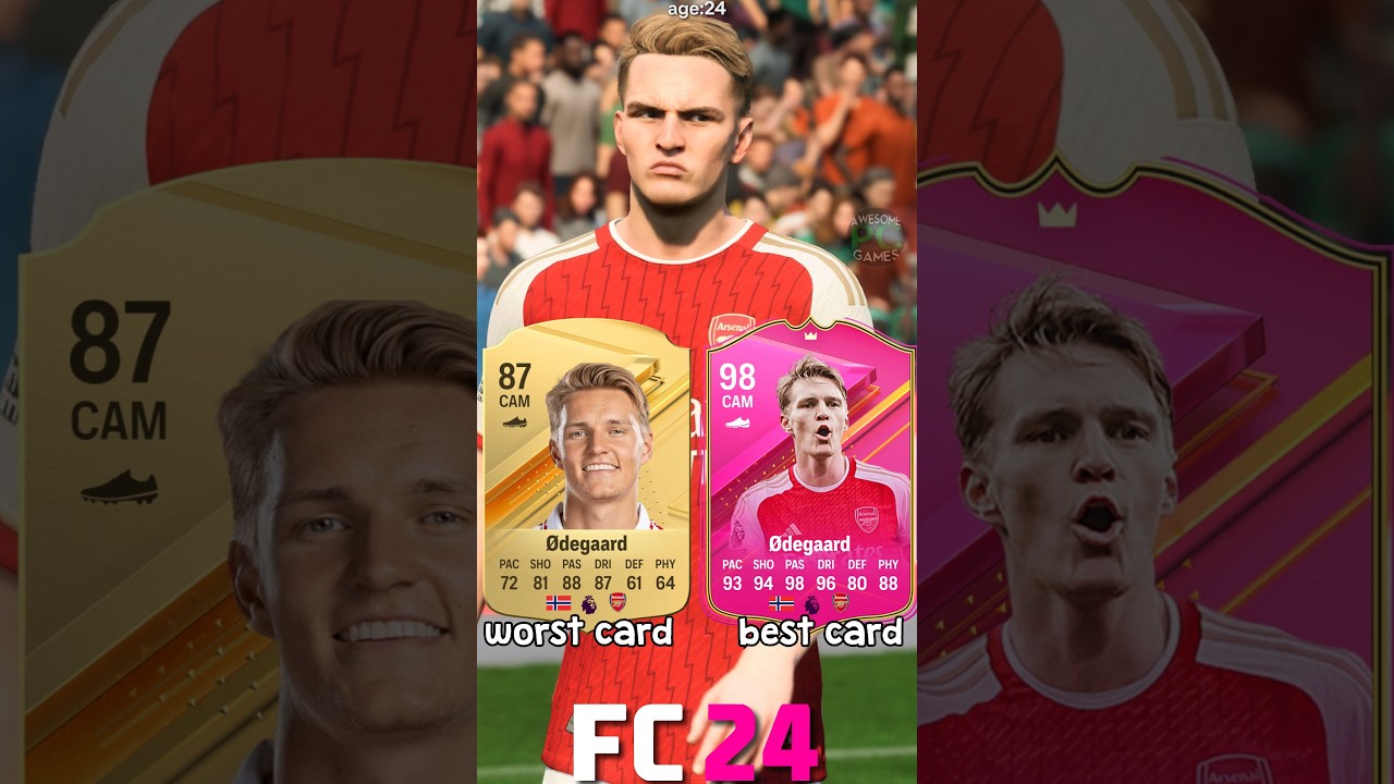 Martin Ødegaard: From Worst to Best Cards in Every FIFA (16-24) ⚽