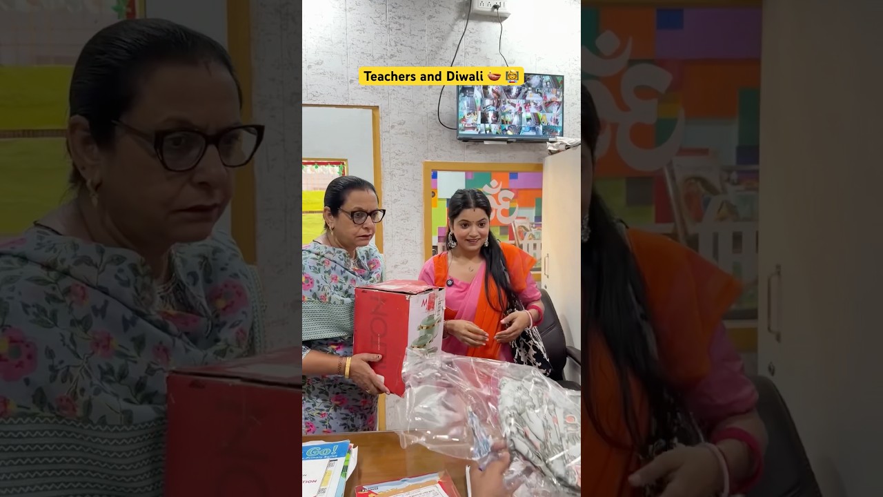Celebrating Diwali with School Teachers 🎉 | Festive Moments in Class #Shorts