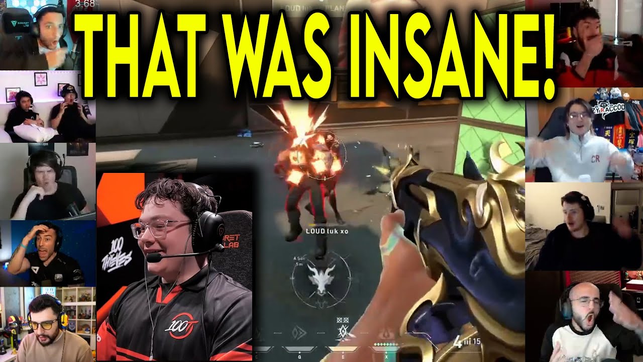 Valorant Streamers React to 100T Timotino's Epic 1v3 Clutch 🎮