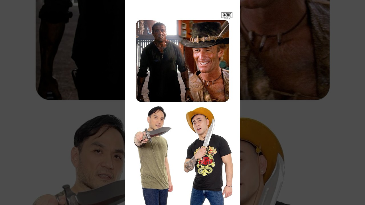 Rambo vs Crocodile Dundee: Blade Battle Breakdown 🔪