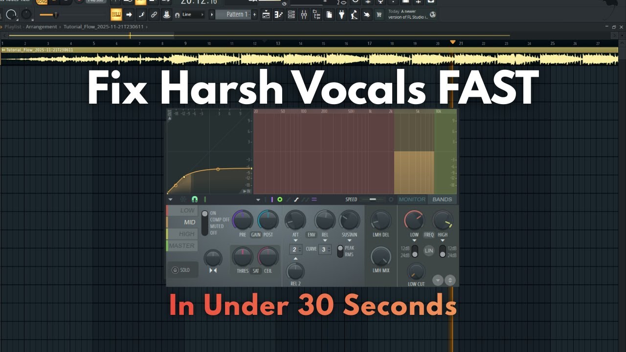 Fix Harsh Vocals Quickly with De-Esser in FL Studio