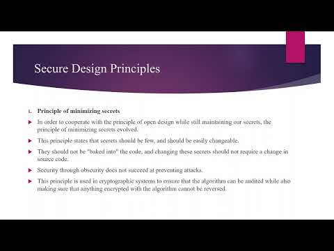 Fundamental and Security Design Principles Overview