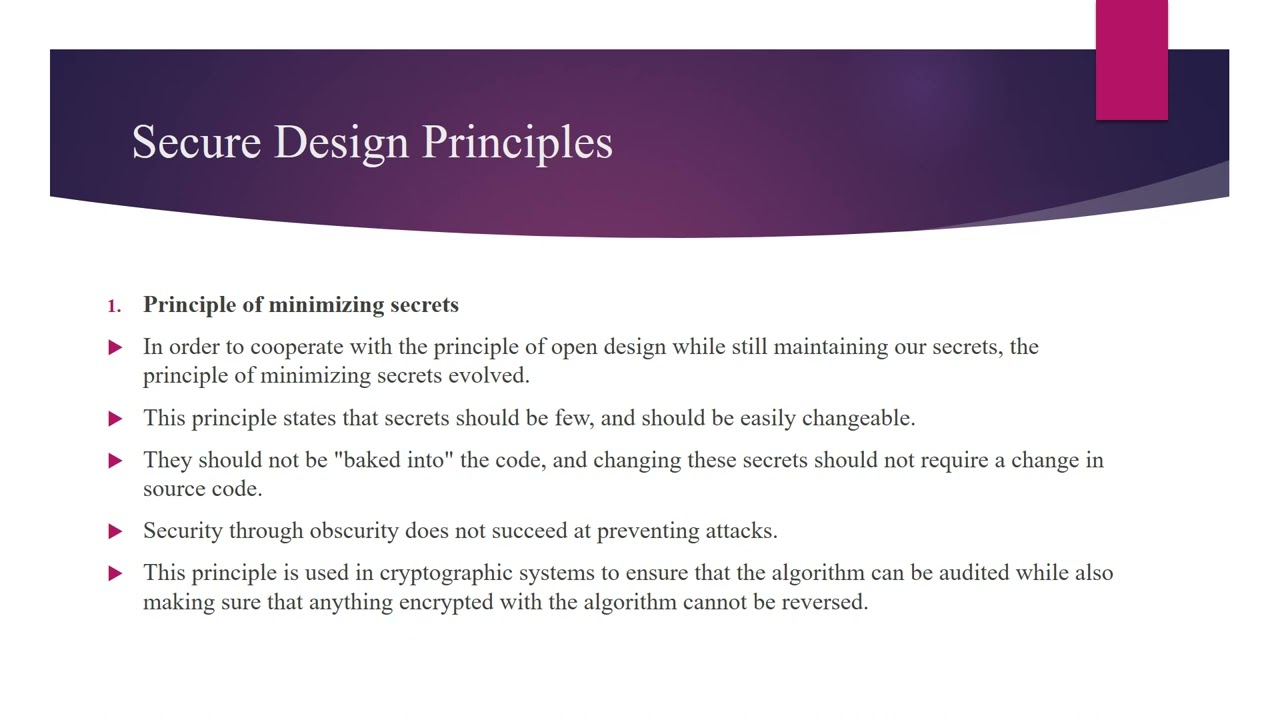 Fundamental and Security Design Principles Overview