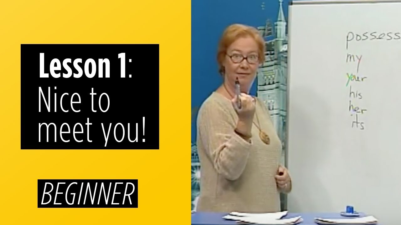 English for Beginners: Lesson 1 - Nice to Meet You! 😊