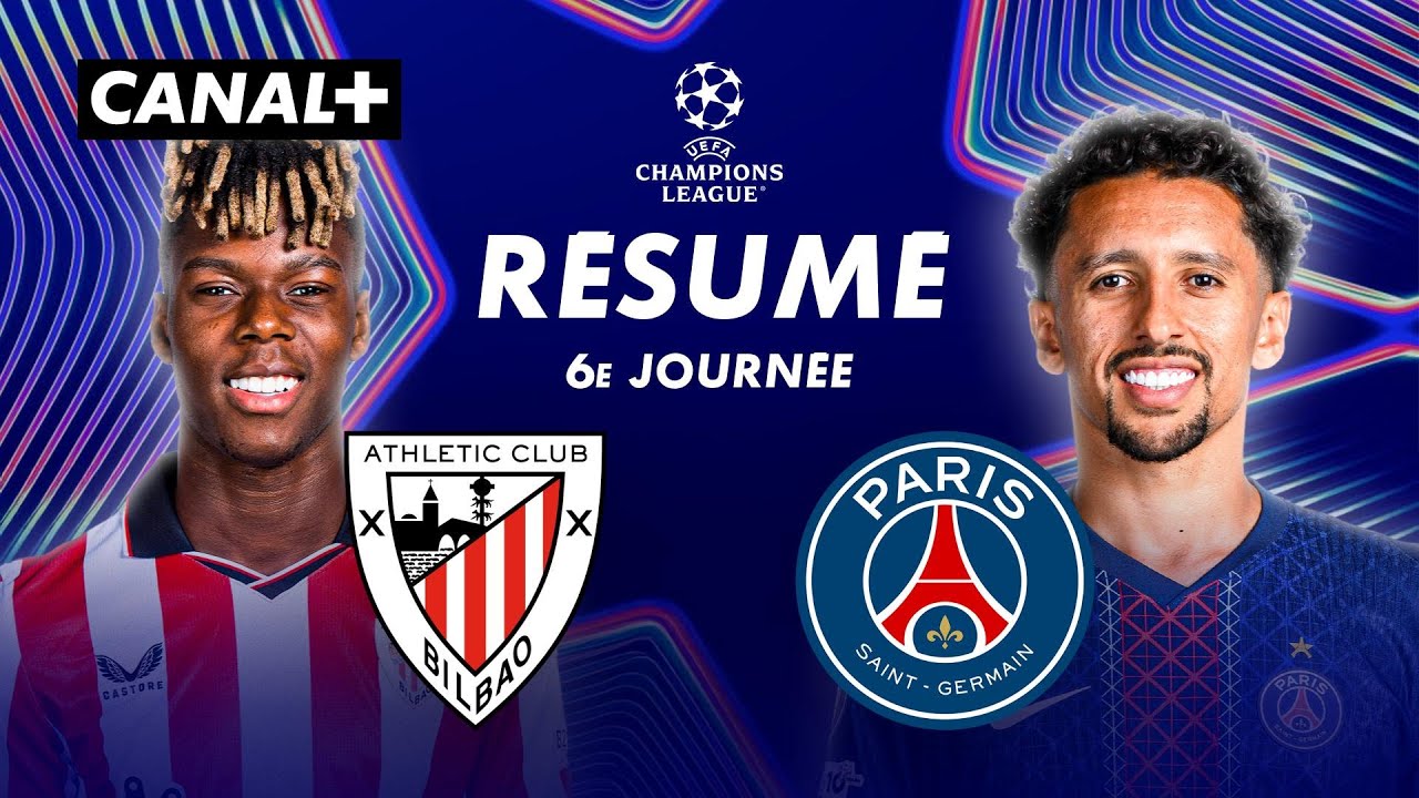 Résumé Athletic Bilbao vs PSG - Ligue des Champions 2025-26