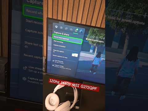 Xbox Series X - 1440p 120hz 🔥🔥 #xbox #1440p #120fps #fyp #msi #gaming #shorts