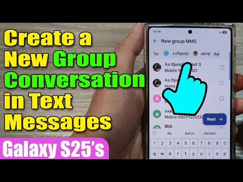 Create Group Text on Samsung Galaxy S25/S25+ 📱