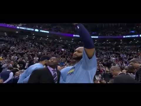 Vince Carter gets tearful during Toronto Raptors video tribute -- Grizzlies at Raptors