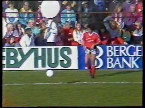 Cupfinalen Bryne - Brann 1987. Produsert av NRK