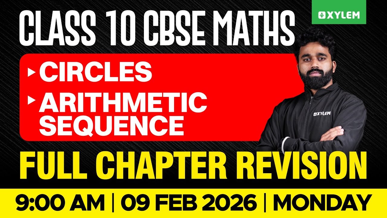 Class 10 CBSE Maths: Circles & Sequences 📘