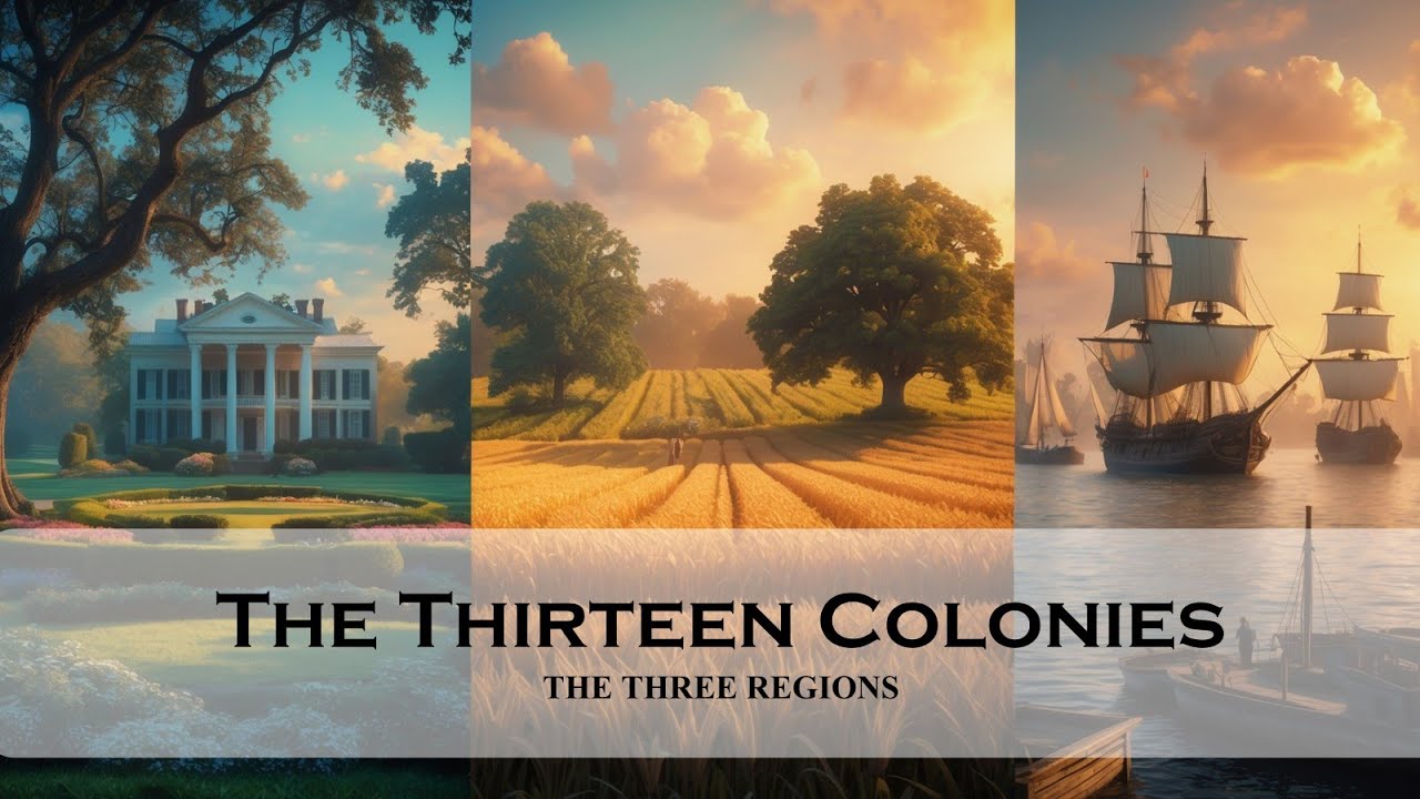 13 Colonies: New England, Middle & Southern Regions