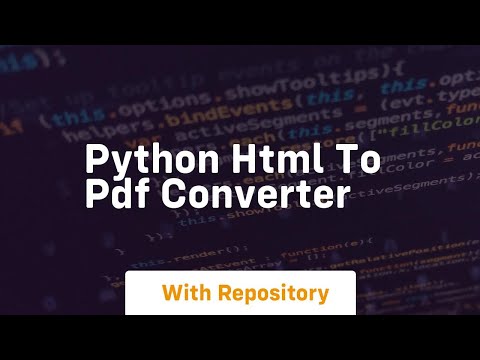 python html to pdf converter