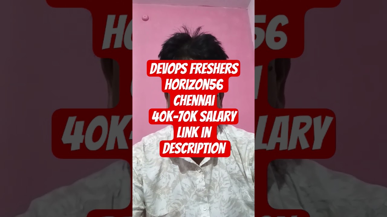 DevOps Freshers Jobs in Chennai | Horizon56 2025
