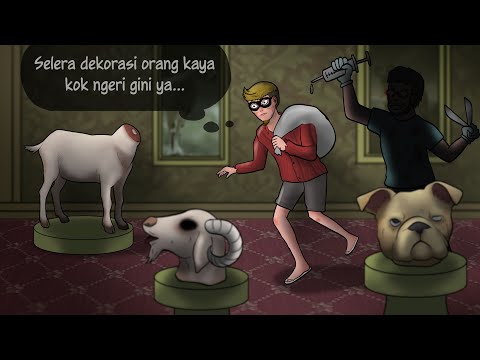 MALING APES - Salah Pilih Rumah, dijadiin Eksperimen Gila | Kartun Hantu, Animasi Horror