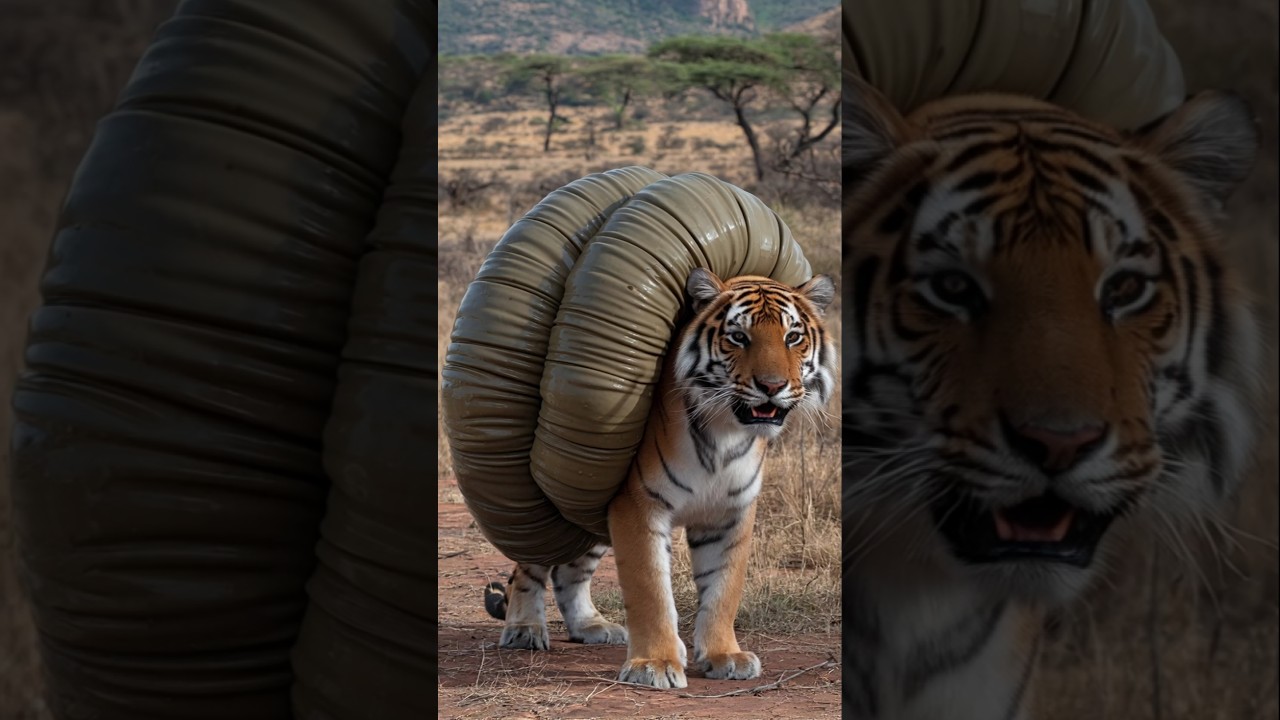 Against All Odds: An Antelope Calf Rescues a Tiger in the Savannah