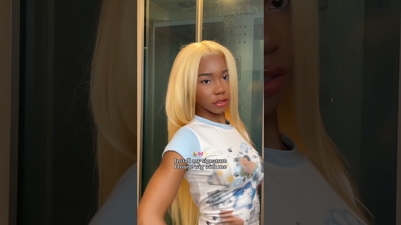 Easy Blonde Wig Install Tutorial ๐ธ