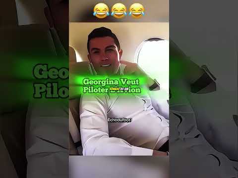 Quand Georgina pilote l’avion de Ronaldo 😅
