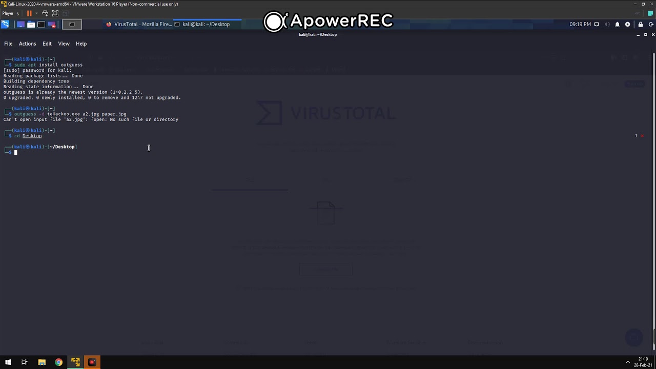 Stenography Basics with Kali & Outguess π΅οΈββοΈ