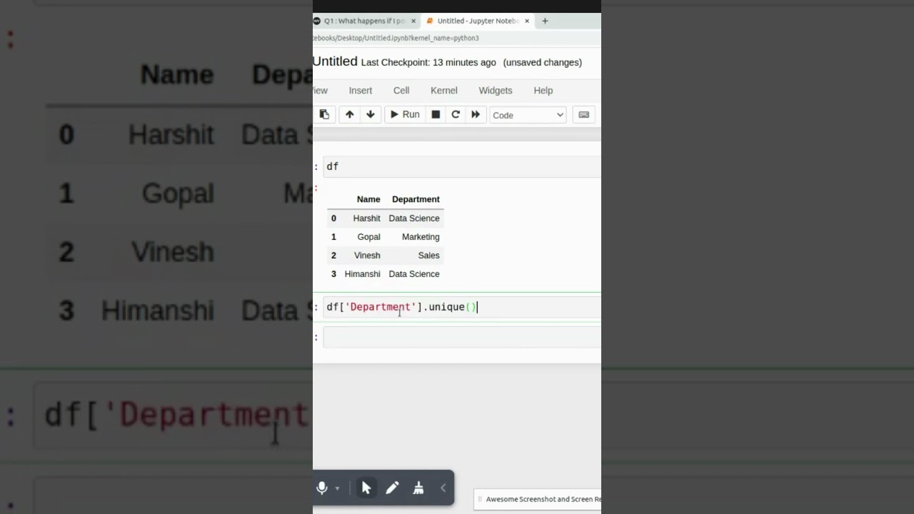 Find Unique Values in Pandas DataFrame Column 🐼