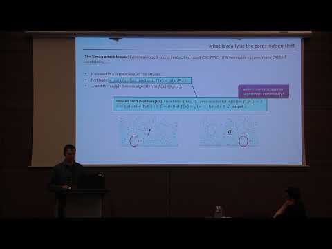Quantum Secure Symmetric Key Cryptography Based on Hidden Shifts