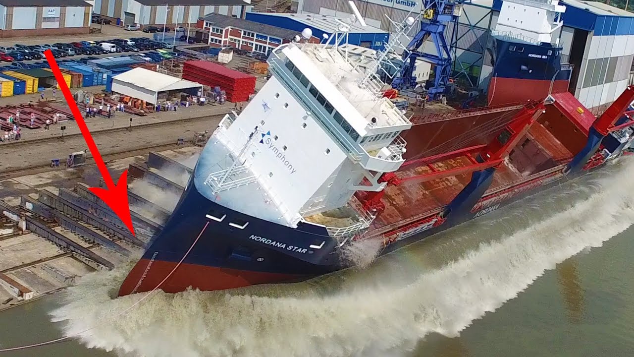 Big Ship Launches & Fails Compilation 🚢
