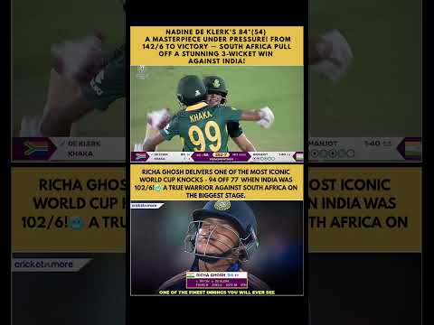 Nadine de Klerk’s Heroic 84 Leads South Africa to a Thrilling Win vs India! 🔥