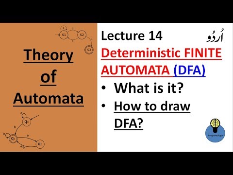 lecture 14: deterministic finite automata in urdu | what is dfa and how to construct dfa in hindi