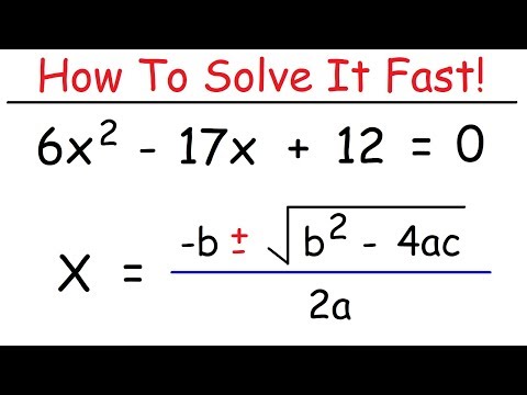 How to Solve Quadratic Equations Using the Quadratic Formula