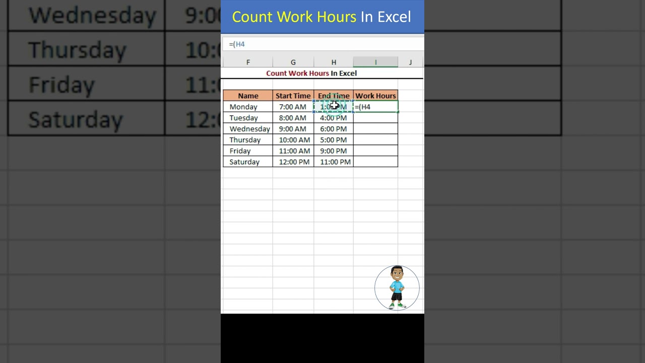 Excel Tips: Calculate Work Hours & More β±οΈ