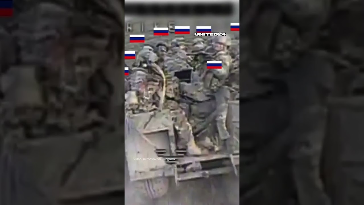 Ukraine War: Ukrainian FPV Drone Targets Russian Soldier-Transporting Vehicle