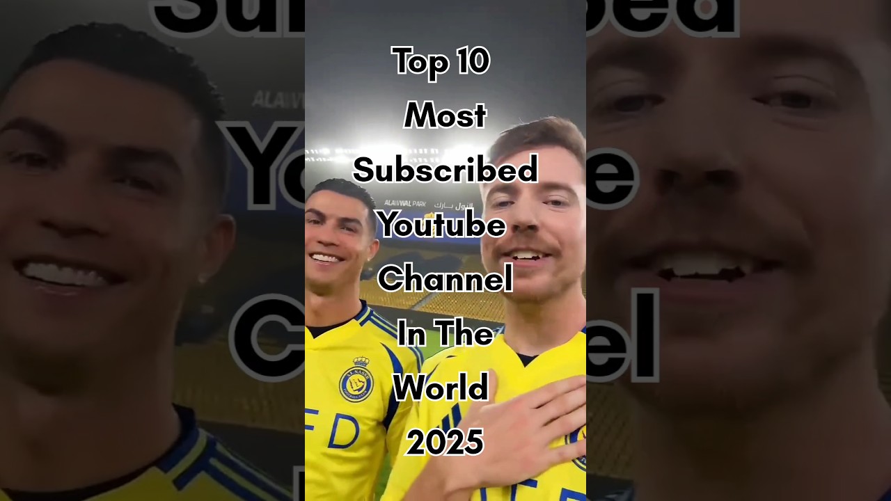 Top 10 Most Subscribed YouTube Channels in 2025 🌍