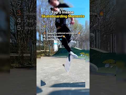 Top 5 Insane Skateboarding Moments 🛹 #tiktok #best #skateboarding