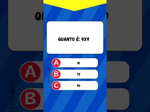 Quiz matemático - Teste seus conhecimentos! #quiz #matemática