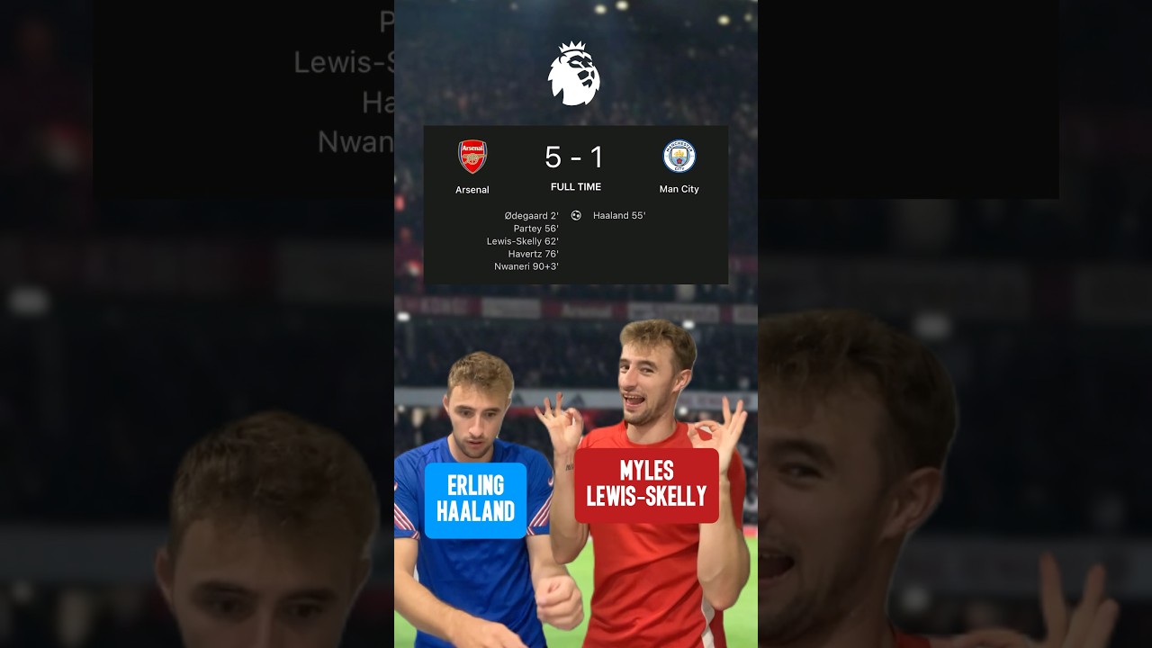 Haaland's Shock Defeat as Arteta Leads Arsenal to 5-1 Victory Over Man City 😱