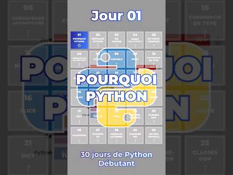 Pourquoi apprendre Python ? Jour 1/30