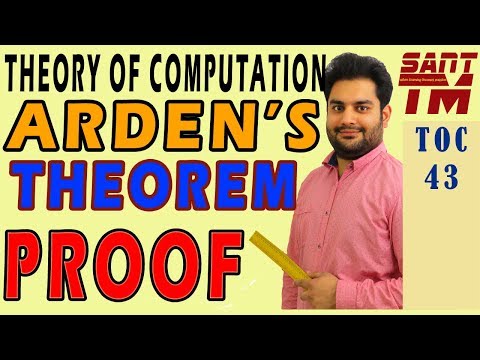 Arden's Theorem | Proof of Arden's Theorem | Theory of Computation