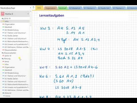 Die Struktur meiner OneNote-NotizbĂĽcher